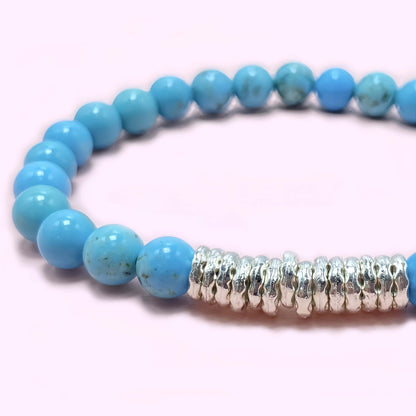 Blue Turquoise Improve Sleep Crystal Bracelet