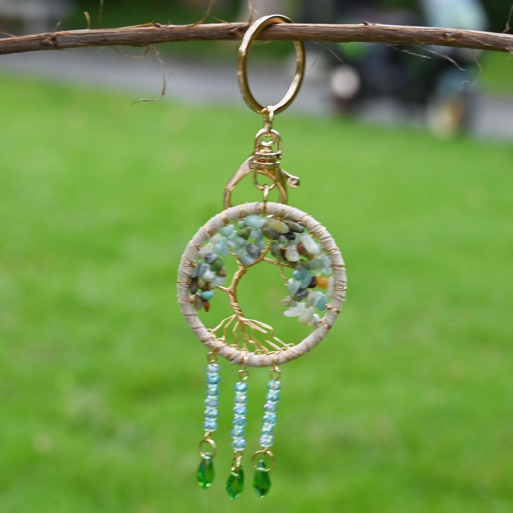 Dream Catcher Life Tree Healing Keychains