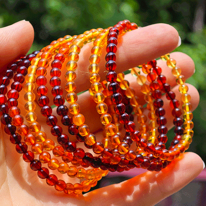 Wholesale Small Amber Crystal Bracelet