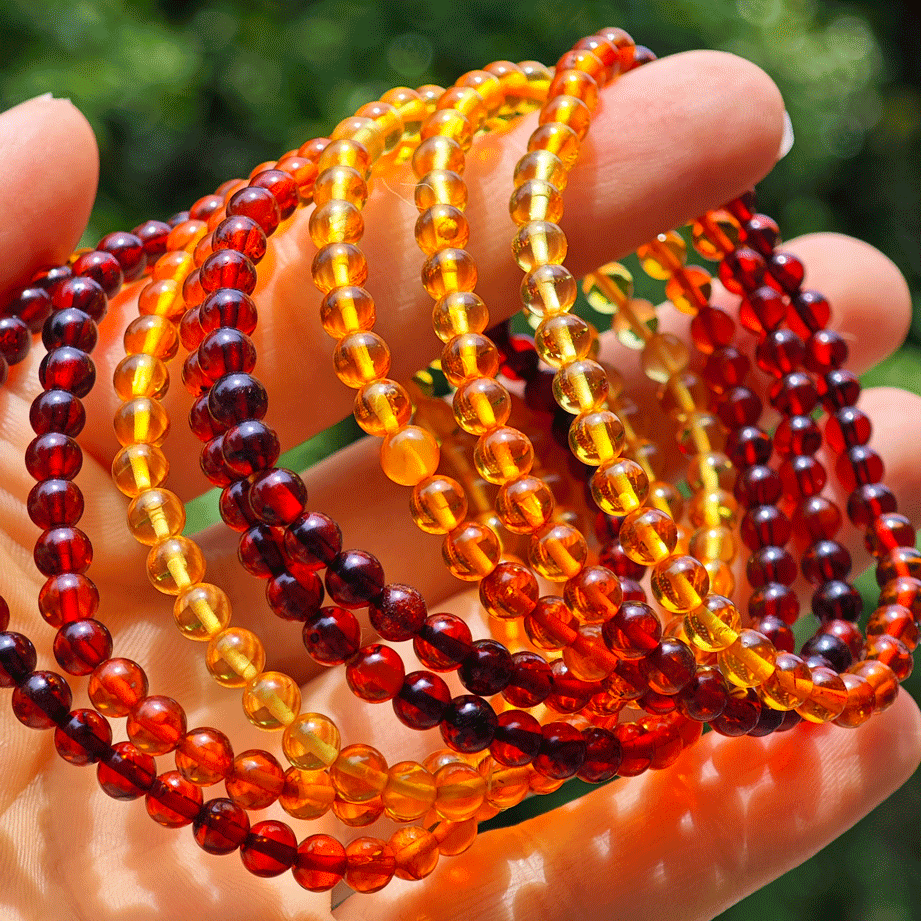 Wholesale Small Amber Crystal Bracelet