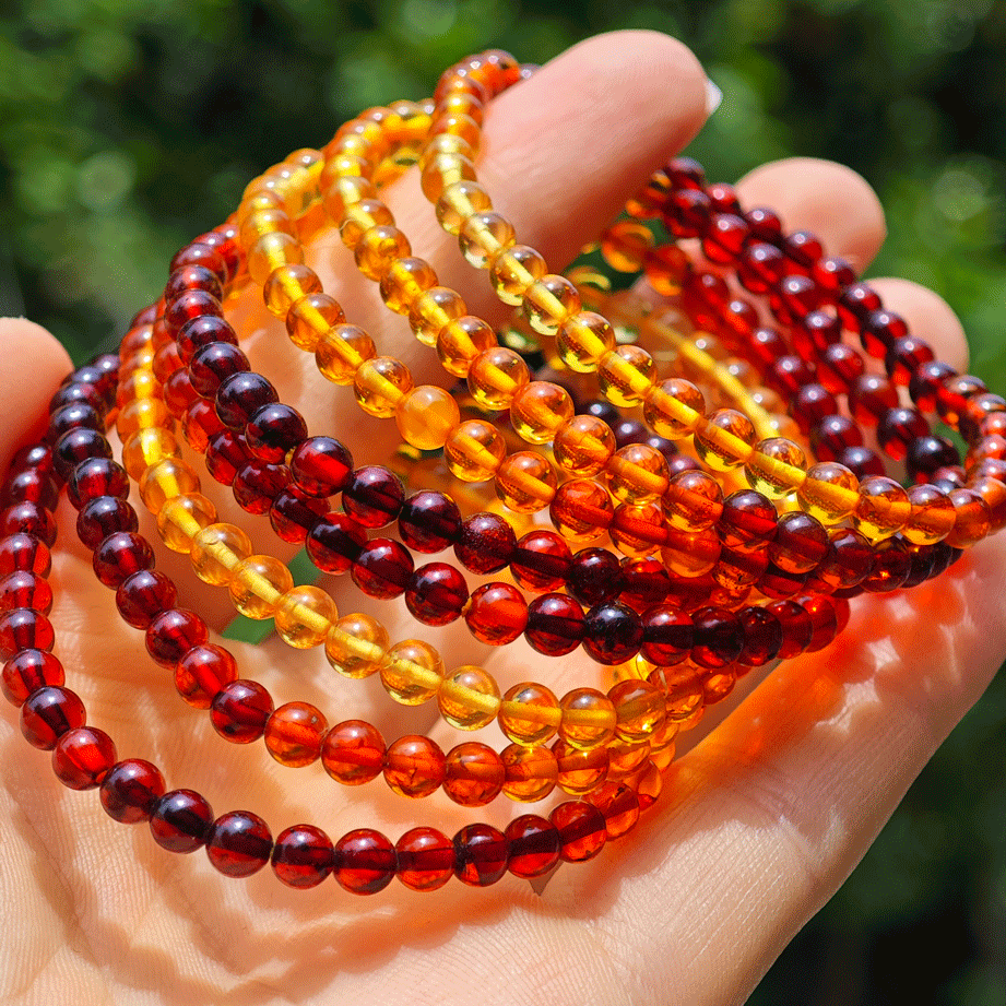 Wholesale Small Amber Crystal Bracelet