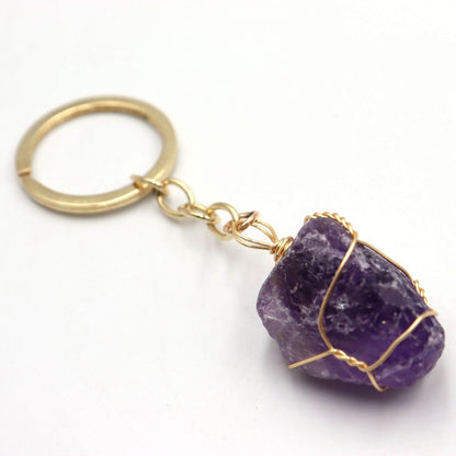 Healing Crystal Keychains