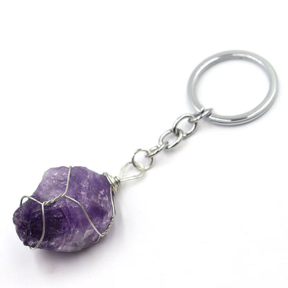 Healing Crystal Keychains