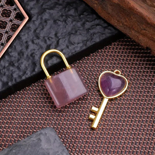 Healing Crystal Lover Keychains Set