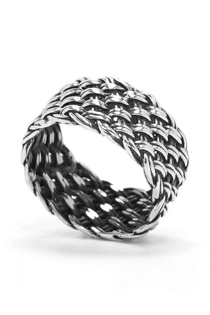 Classic Web Retro 925 Sterling Silver Ring