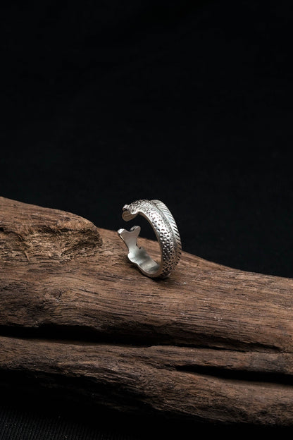 Classic Fish Retro 925 Sterling Silver Ring