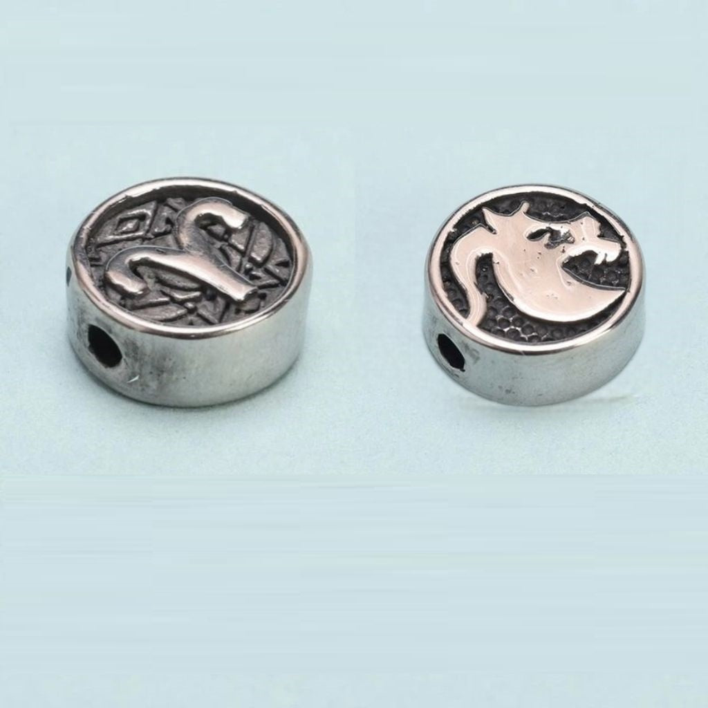 Zodiac Sign Silver Color Spacer Finding for DIY Jewelry Making 10Pcs Set 10x10mm