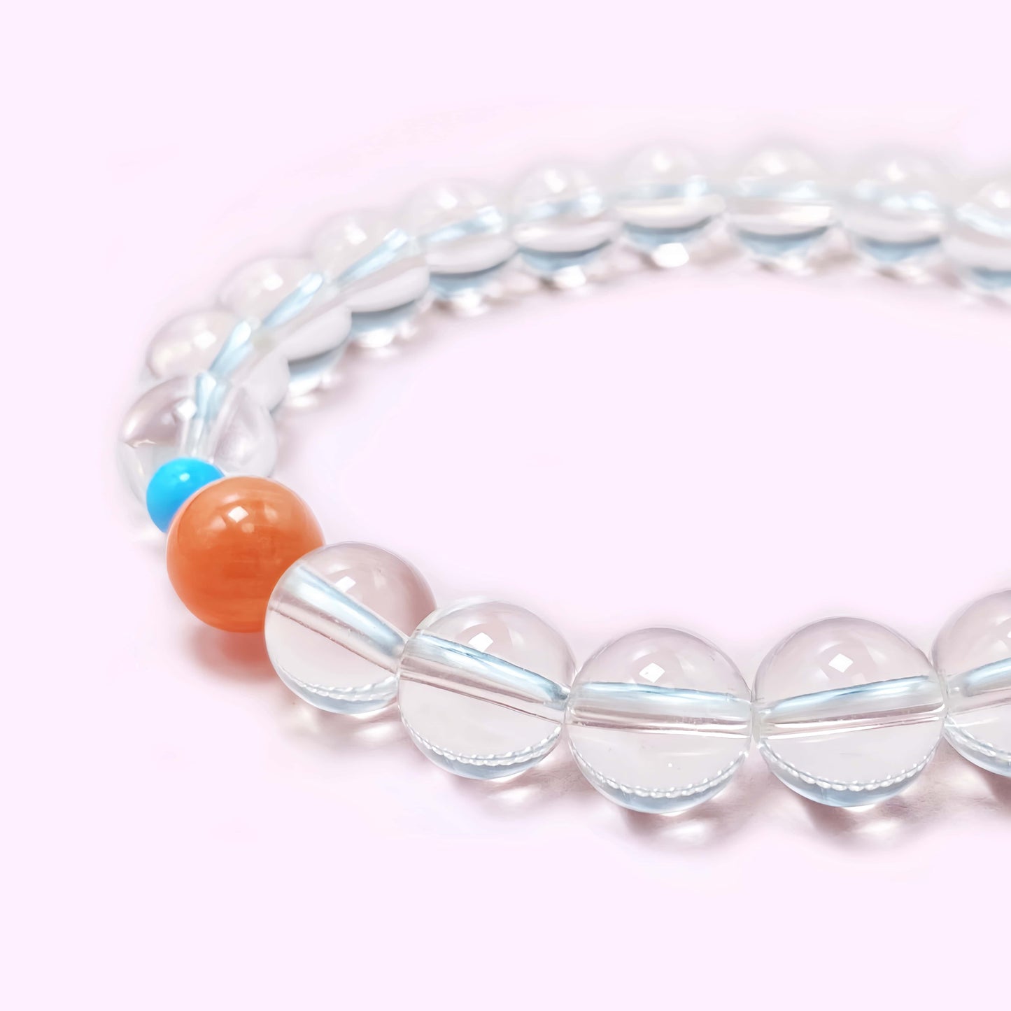 Clear Quartz Crystal Bracelet for Love and Relationship