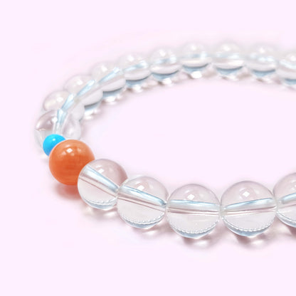 Clear Quartz Crystal Bracelet for Love and Relationship