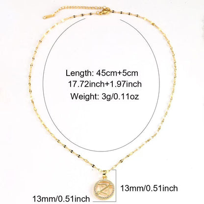 Zodiac Signs Gold Color Fashion Necklace for Everyday Wear