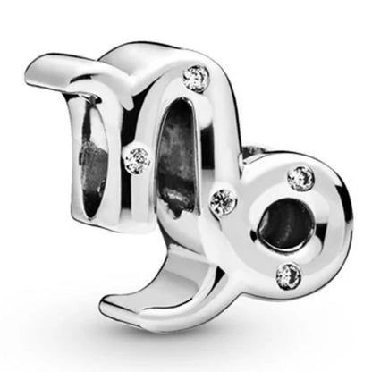 Zodiac Signs Silver Pendora Style Spacer Finding for DIY Jewelry Making