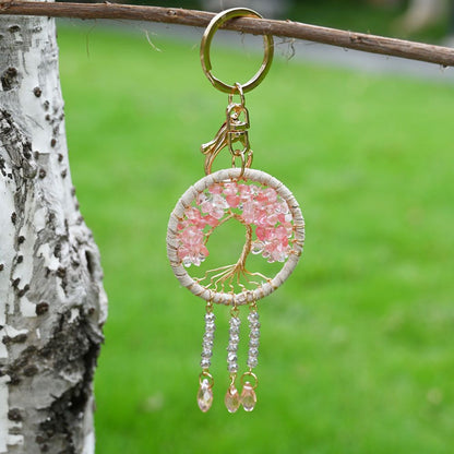 Dream Catcher Life Tree Healing Keychains