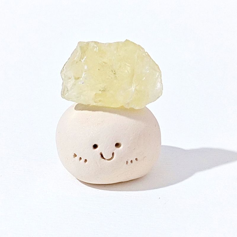 Micro Mineral Raw Crystal Gemstone Happy Face Collection