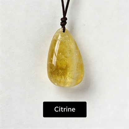 Healing Crystal Semi-Precious Stone Pendant Necklace
