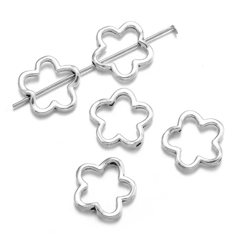 20PCS Flower Jewelry Making Findings Connector 15x15mm