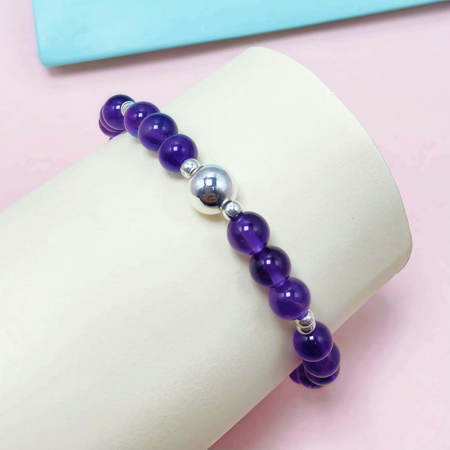 Pure Amethyst Crystal Bracelet for Love and Relationship