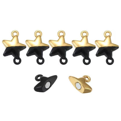 3PCS Magentic Star Clasps for Jewelry Making Findings 15x15mm
