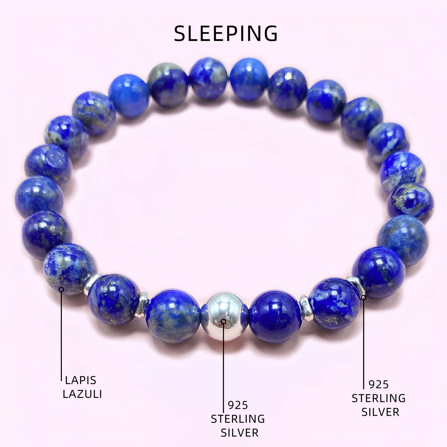 Lapis Lazuli Improve Sleep Crystal Bracelet