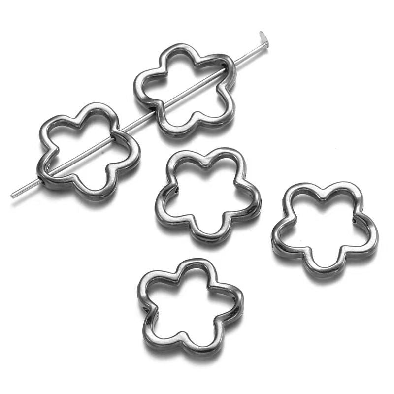 20PCS Flower Jewelry Making Findings Connector 15x15mm
