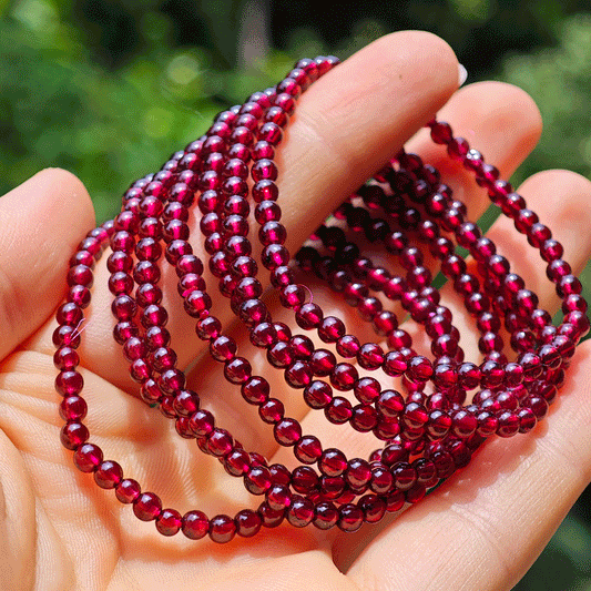 Wholesale Small Garnet Crystal Bracelet