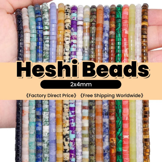Heishi Rondelle Beads 2x4mm Quartz/Jasper/Agate/Crystal