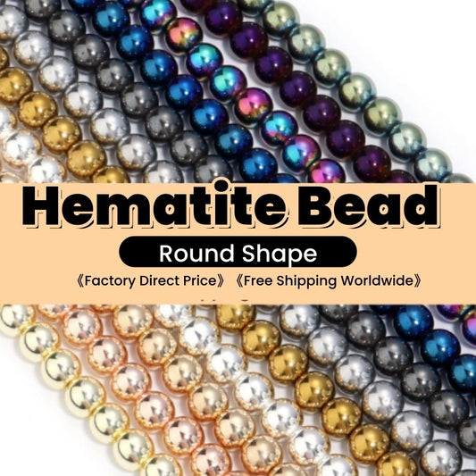 Round Shape Hematite Beads