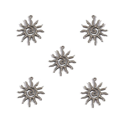 5 PCS Sun Style Jewelry Making Findings Charm Multi Sizes
