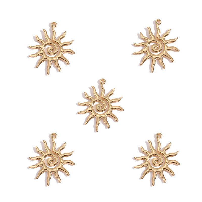 5 PCS Sun Style Jewelry Making Findings Charm Multi Sizes