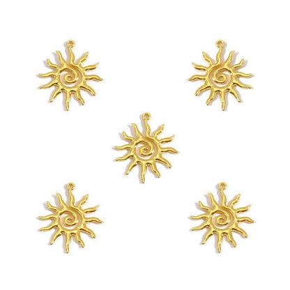 5 PCS Sun Style Jewelry Making Findings Charm Multi Sizes