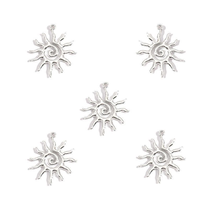 5 PCS Sun Style Jewelry Making Findings Charm Multi Sizes