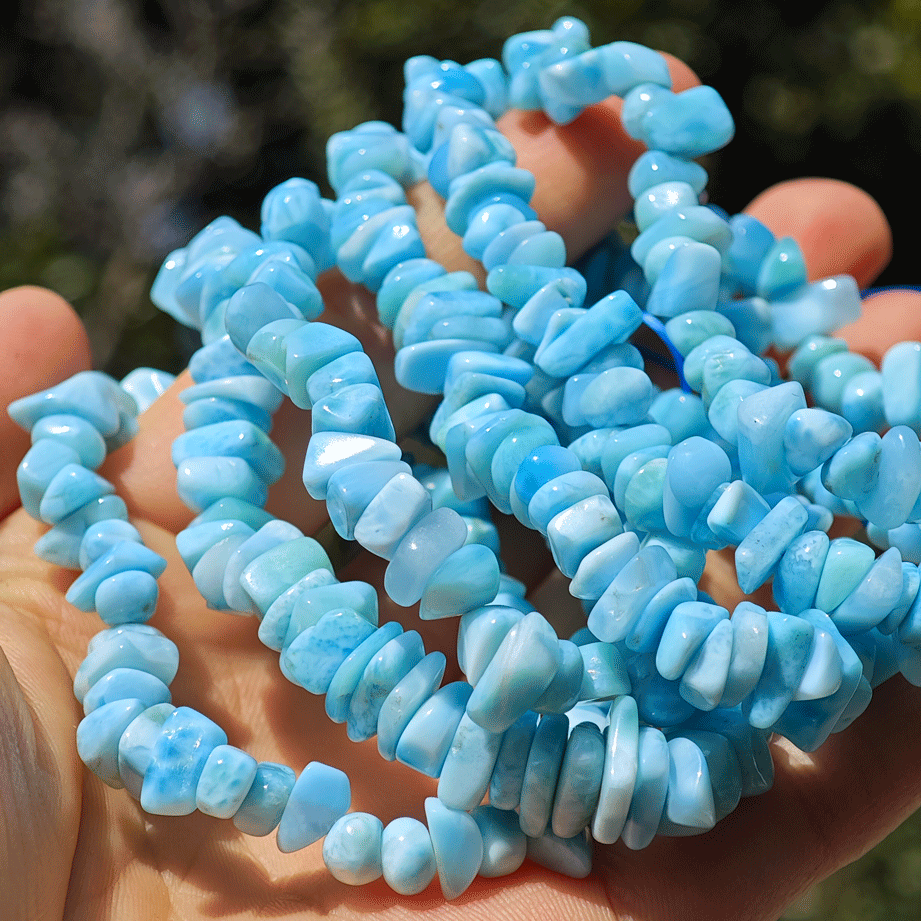 Wholesale Larimar Crystal Chip Bracelet