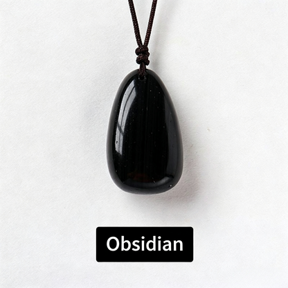 Healing Crystal Semi-Precious Stone Pendant Necklace