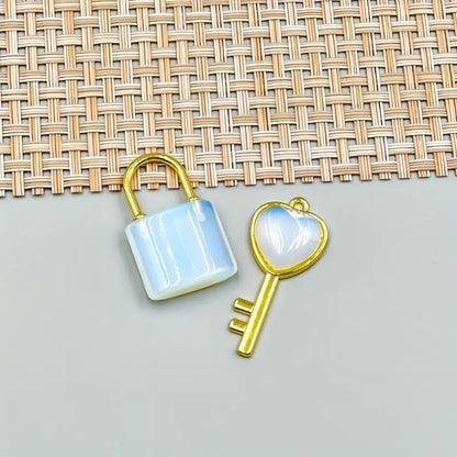 Healing Crystal Lover Keychains Set