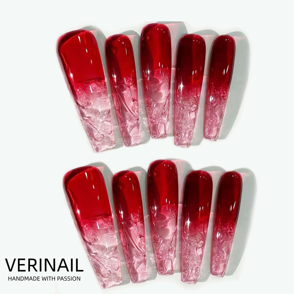 #3 Press-On Nails Box | Handmade | Reusable | Glitter + Gems + Floral | French Tips