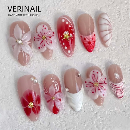 #4 Press-On Nails Box Handmade, Reusable, Unique Styles