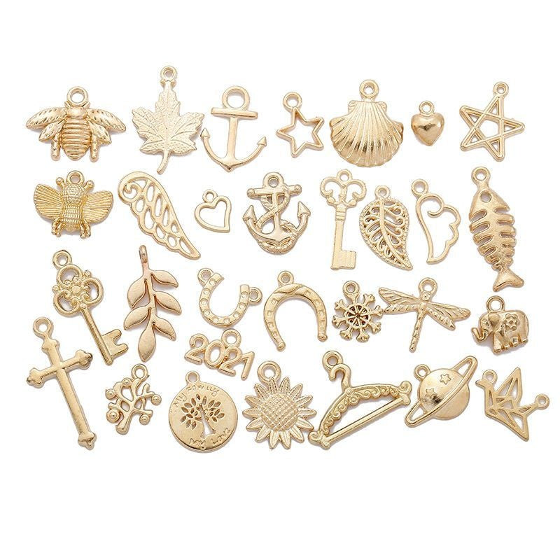 30PCS Assorted Prewter Charms for Jewelry Making