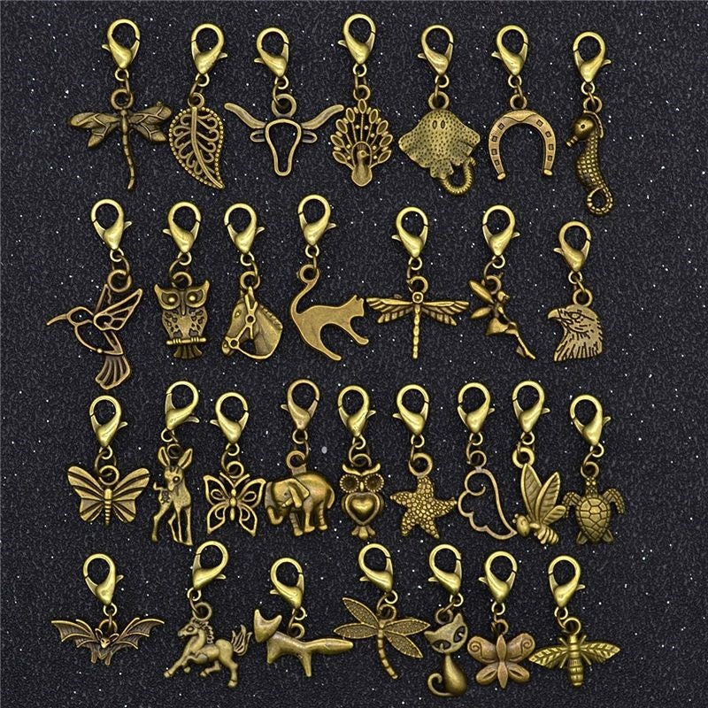30PCS Assorted Prewter Charms for Jewelry Making