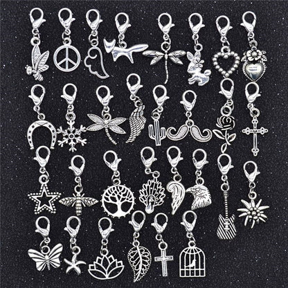 30PCS Assorted Prewter Charms for Jewelry Making