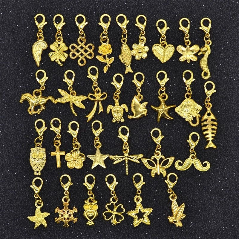 30PCS Assorted Prewter Charms for Jewelry Making