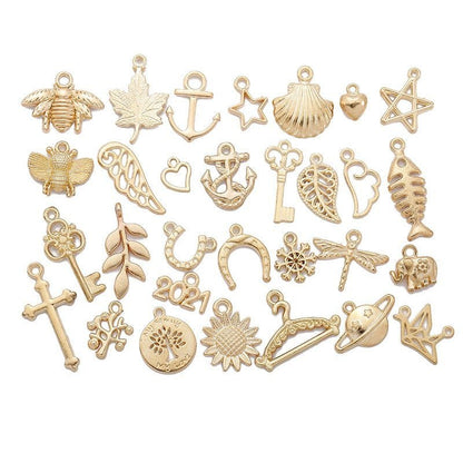 30PCS Assorted Prewter Charms for Jewelry Making