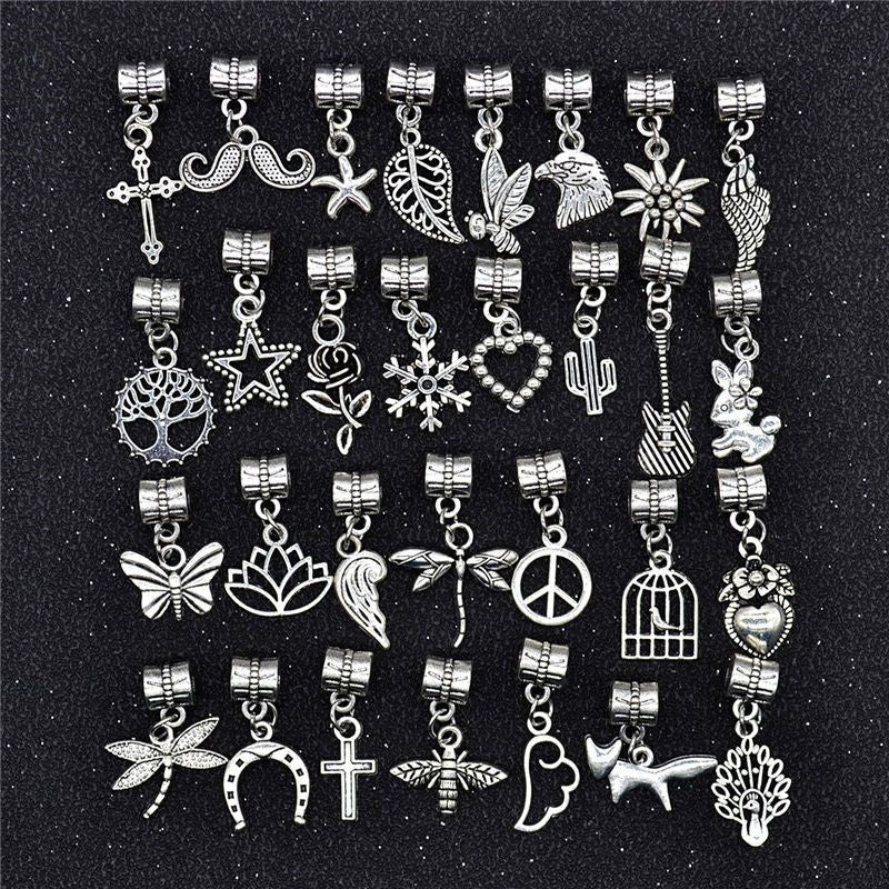 30PCS Assorted Prewter Charms for Jewelry Making