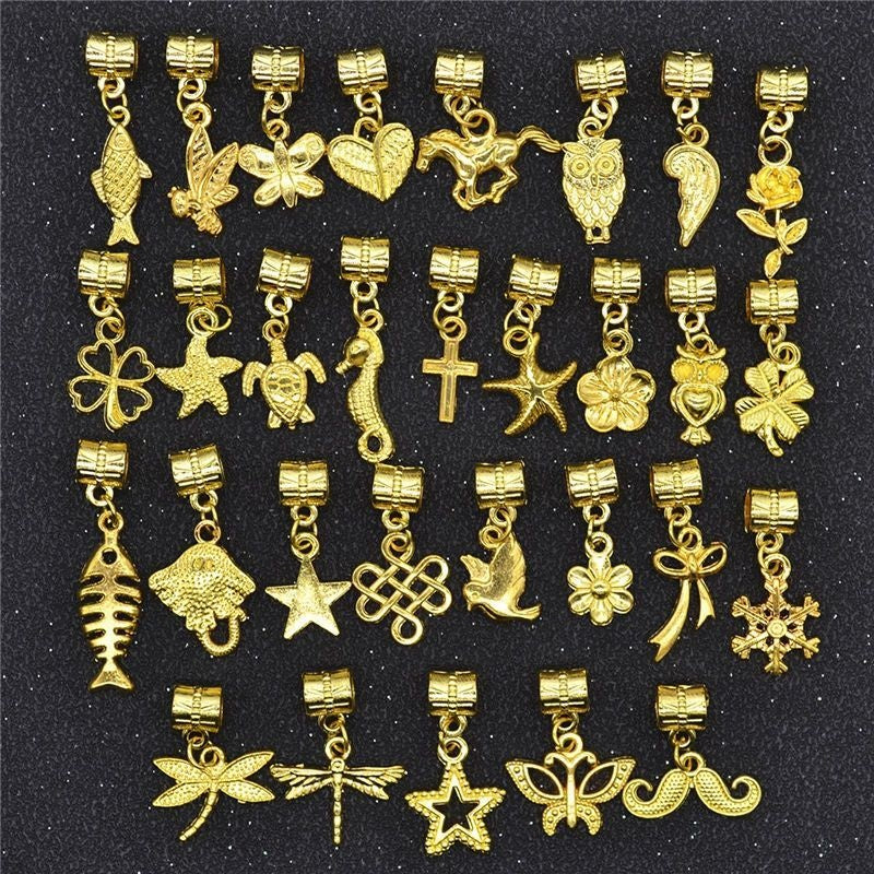 30PCS Assorted Prewter Charms for Jewelry Making