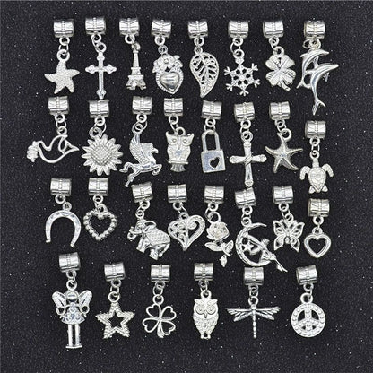 30PCS Assorted Prewter Charms for Jewelry Making