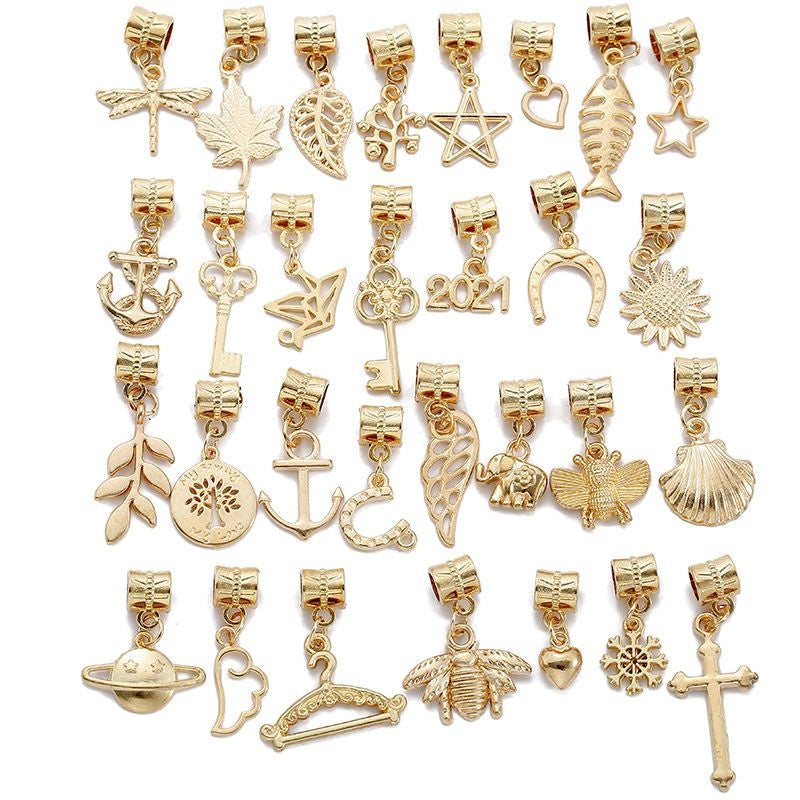 30PCS Assorted Prewter Charms for Jewelry Making