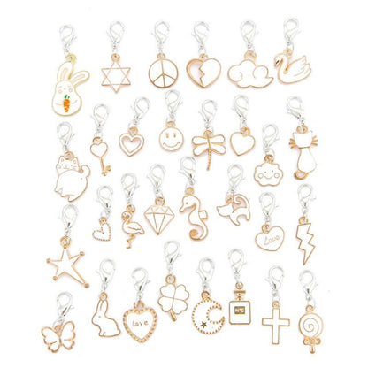 30PCS Assorted Prewter Charms for Jewelry Making