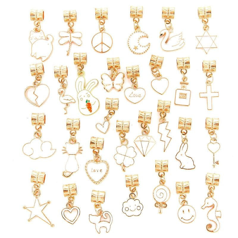 30PCS Assorted Prewter Charms for Jewelry Making