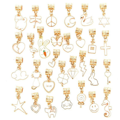 30PCS Assorted Prewter Charms for Jewelry Making