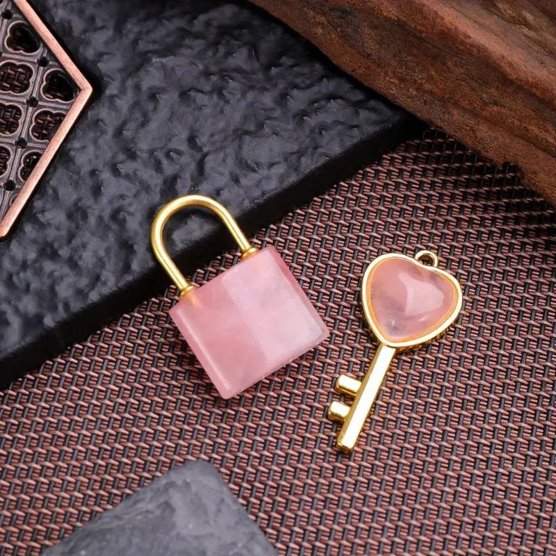 Healing Crystal Lover Keychains Set
