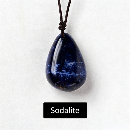 Healing Crystal Semi-Precious Stone Pendant Necklace
