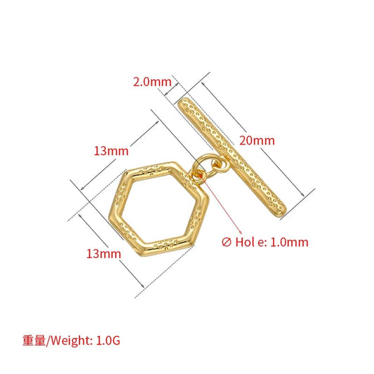 1PCS Oval/heart Brass Cubic Zirconia Clasps Hooks